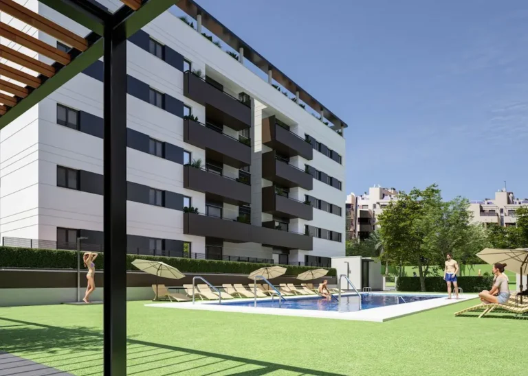 zona comunitaria con piscina al comprar tu casa de obra nueva en Córdoba con Mancebo Promueve